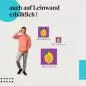 Preview: Gelbe Zitrone auf lila Hintergrund als Leinwandbild: "Wenn das Leben dir Zitronen gibt, mach Limonade daraus." Preview: Gelbe Zitrone auf lila Hintergrund als Leinwandbild: "Wenn das Leben dir Zitronen gibt, mach Limonade daraus."