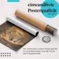 Preview: Gerolltes Poster "Löwe". König der Tiere, sicher verpackt.