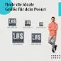 Preview: Wähle die ideale Postergröße: Typografisches Design mit Stadtplan von Los Angeles. Preview: Wähle die ideale Postergröße: Typografisches Design mit Stadtplan von Los Angeles.