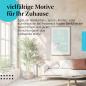 Preview: Leinwandbild "Maus & Blumen": Schleife, Frühling - niedlich & fröhlich!