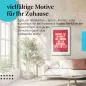 Preview: Stylisches Leinwandbild: Provokanter Motivationsspruch zum Durchhalten.