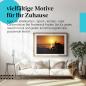 Preview: Dieses Leinwandbild mit dem Motorrad am Meer ist ein Hingucker für alle Biker und versprüht Freiheitsgefühl.