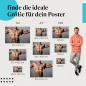 Preview: Fitness, Poster: Mann, trainierter Oberkörper, Muskeln, Disziplin.