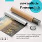 Preview: "New York Skyline": Gerolltes Poster - Panorama, Abendlicht.