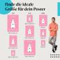 Preview: Finde die ideale Postergröße: Lama, Meditation, "No Drama...", rosa Hintergrund.