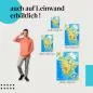 Preview: "Nordamerika Karte" Leinwandbild - Amerika zum Greifen nah!