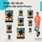 Preview: Palme am Strand Poster: Sommerfeeling für dein Zuhause!