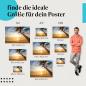 Preview: Palme, Poster: Strand, Sonnenuntergang, Meer.