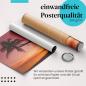 Preview: Gerolltes Poster "Palmenstrand", Sonnenuntergang, romantisch.