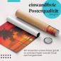 Preview: Gerolltes Poster "Sonnenuntergang am Strand". Tropen & Ruhe, sicher verpackt.