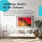 Preview: Leinwandbild "Palmen am Strand": Sonnenuntergang, rote Farben - Ruhe & Urlaubsfeeling.
