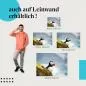 Preview: Papageientaucher: Leinwandbild. Klippe, Meer, bunter Schnabel. Preview: Papageientaucher: Leinwandbild. Klippe, Meer, bunter Schnabel.