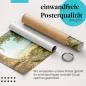Preview: "Strand": Gerolltes Poster, Palmen, Meer, paradiesisch. Preview: "Strand": Gerolltes Poster, Palmen, Meer, paradiesisch.