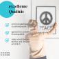Preview: Gerahmtes Wandbild "Peace Vintage" - Schwarzes Peace-Zeichen im Used-Look, zeitloses Symbol.
