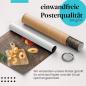 Preview: Gerolltes Poster "Pfirsiche". Frisches Obst, sicher verpackt.