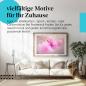 Preview: Dieses Leinwandbild mit der pinken Blume ist ein Hingucker und versprüht Frühlingslaune.