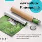 Preview: Gerolltes Poster "Polarfuchs". Arktische Tierwelt, sicher verpackt.