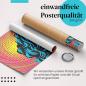 Preview: Gerolltes Poster "Pop Art", Frau, blaue Haare.