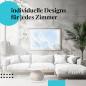 Preview: Naturposter: "Zarte Pusteblume" - Pusteblumen & blauer Hintergrund