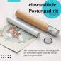 Preview: Gerolltes Poster "Reh & Hasen". Tierliebe & Natur, sicher verpackt.