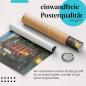 Preview: Gerolltes Poster "Riomaggiore bei Nacht" - Italienischer Charme, sicher verpackt.