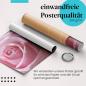 Preview: Gerolltes Poster "Rosa Rose", Makroaufnahme, Schönheit.