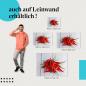 Preview: "Rote Chilischoten auf Holztisch" Leinwandbild. Finde die ideale Größe für dein Zuhause & setze Akzente mit Kunst!