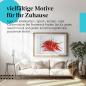 Preview: Stylisches Leinwandbild: Scharfe rote Chilischoten auf Holztisch.