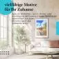 Preview: Stylisches Leinwandbild: Idyllische Holzhütten am See - Spiegelglatte Reflexionen in Schweden. Preview: Stylisches Leinwandbild: Idyllische Holzhütten am See - Spiegelglatte Reflexionen in Schweden.