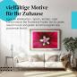 Preview: Dieses Leinwandbild mit der detailreichen Makroaufnahme einer Malvenblüte ist ein Highlight für alle Naturliebhaber.