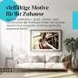 Preview: Stylisches Leinwandbild: Detailansicht eines roten Oldtimers - Chrom und Leder. Perfekte Wanddeko für Oldtimer-Fans. Preview: Stylisches Leinwandbild: Detailansicht eines roten Oldtimers - Chrom und Leder. Perfekte Wanddeko für Oldtimer-Fans.