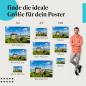 Preview: Schloss Neuschwanstein, Poster: Felsen, blau.