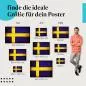 Preview: Schweden Flagge Poster: Grunge Flagge Poster - jetzt bestellen! Preview: Schweden Flagge Poster: Grunge Flagge Poster - jetzt bestellen!