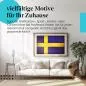 Preview: Stylisches Leinwandbild: Schwedische Vintage Flagge im Grunge-Look. Wanddeko für Schweden-Fans. Preview: Stylisches Leinwandbild: Schwedische Vintage Flagge im Grunge-Look. Wanddeko für Schweden-Fans.