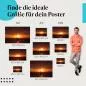 Preview: Segelboot, Poster: Sonnenuntergang, Anker, orange-rot. Preview: Segelboot, Poster: Sonnenuntergang, Anker, orange-rot.