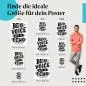 Preview: Typografie, Poster: "Be a Voice...", schwarz, weiß. Preview: Typografie, Poster: "Be a Voice...", schwarz, weiß.