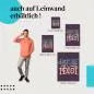 Preview: "Don't be an Idiot": Leinwandbild. Typografie, bunt. Preview: "Don't be an Idiot": Leinwandbild. Typografie, bunt.