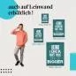Preview: Leinwandbild "Sei kein Idiot": Witzige Botschaft & Lebensweisheit Preview: Leinwandbild "Sei kein Idiot": Witzige Botschaft & Lebensweisheit
