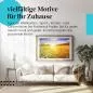 Preview: Leinwandbild "Sommerwiese": Blühende Blumen im Sonnenuntergang - Sommerfeeling für Ihr Wohnzimmer. Preview: Leinwandbild "Sommerwiese": Blühende Blumen im Sonnenuntergang - Sommerfeeling für Ihr Wohnzimmer.