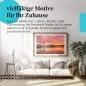 Preview: Leinwandbild "Sonnenaufgang": Feuerroter Himmel, See, Spiegelung - magische Stimmung. Preview: Leinwandbild "Sonnenaufgang": Feuerroter Himmel, See, Spiegelung - magische Stimmung.