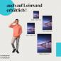 Preview: "Sonnenuntergang am Steg" Leinwandbild. Finde die ideale Größe für dein Zuhause & setze Akzente mit Kunst!