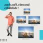 Preview: Leinwandbild "Sonnenuntergang am Steg": Urlaub & Paradies
