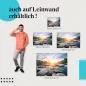 Preview: Sonnenuntergang: Leinwandbild. Fluss, Stromschnellen, Felsen. Preview: Sonnenuntergang: Leinwandbild. Fluss, Stromschnellen, Felsen.