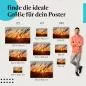 Preview: Finde die perfekte Postergröße! Sonnenuntergang, Gras, Silhouetten. Preview: Finde die perfekte Postergröße! Sonnenuntergang, Gras, Silhouetten.