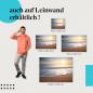 Preview: Strand: Leinwandbild. Wellen, Sonnenuntergang, warm.