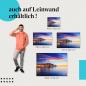 Preview: Rovinj, Leinwandbild. Sonnenuntergang, Meer, farbenfroh.
