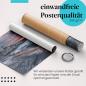 Preview: Gerolltes Poster "Baum & See". Natur & Romantik, sicher verpackt.