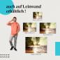 Preview: Leinwandbild "Goldener Sonnenuntergang": Romantische Stimmung & Entspannung am Meer