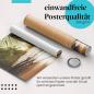 Preview: "Sonnenuntergang": Gerolltes Poster, Palmenstrand, Gold.
