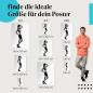 Preview: Fitness, Poster: Frau, schwarz-weiß, selbstbewusst.